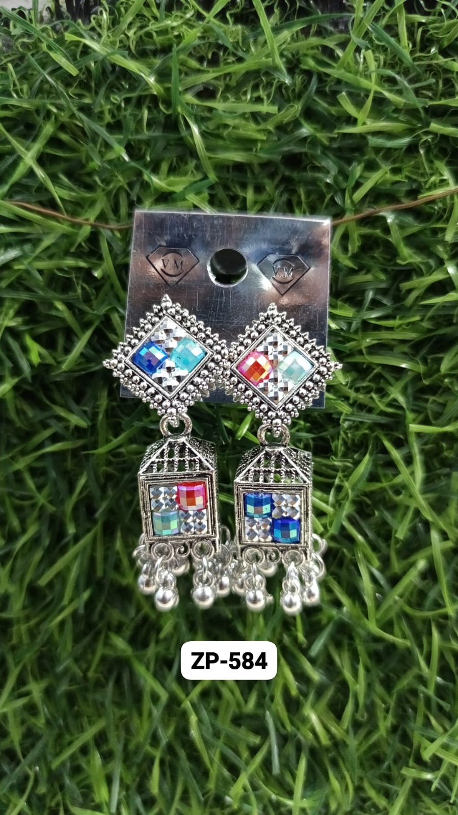 The Prism Cage Jhumkas
