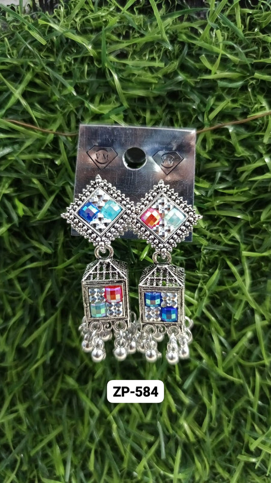 The Prism Cage Jhumkas
